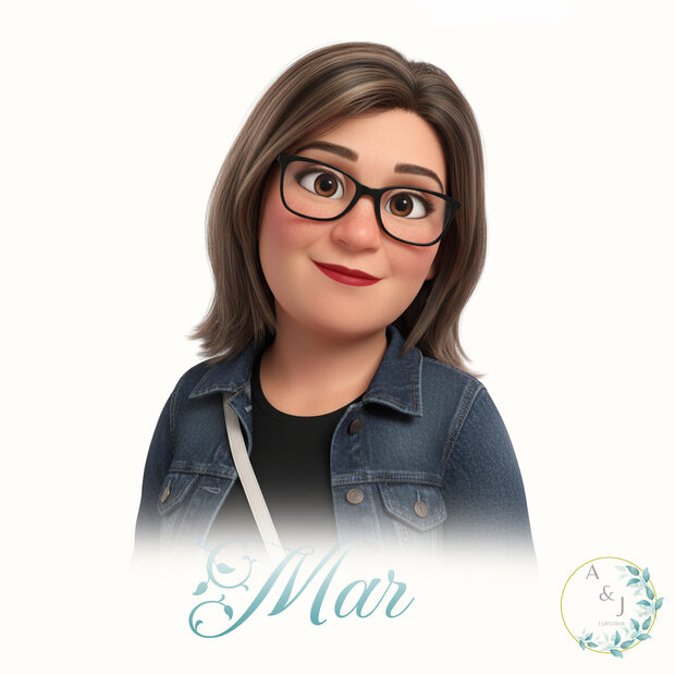 Ilustración personalizada de invitada de boda