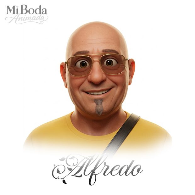 Ilustración personalizada de invitado de boda